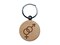 Interlocked Male and Female Sign Heterosexuality Gender Symbol Engraved Wood Round Keychain Tag Charm